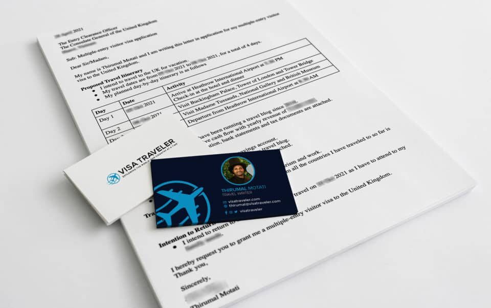 How to write a compelling cover letter for UK visa